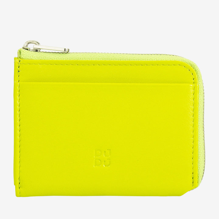 DUDU pieni miesten lompakko vetoketjulla, värikäs nahkainen RFID-lompakko, luottokorttipidike, kompakti taskumuotoilu