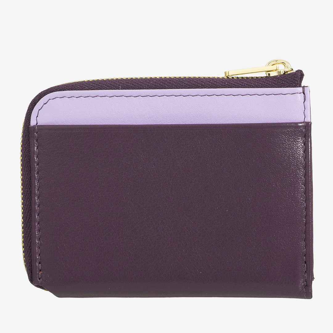 DUDU lille mænds tegnebog med lynlås, farverig læder RFID tegnebog, kreditkortholder, kompakt lommedesign