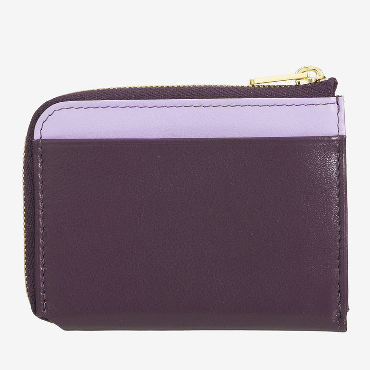 DUDU lille mænds tegnebog med lynlås, farverig læder RFID tegnebog, kreditkortholder, kompakt lommedesign