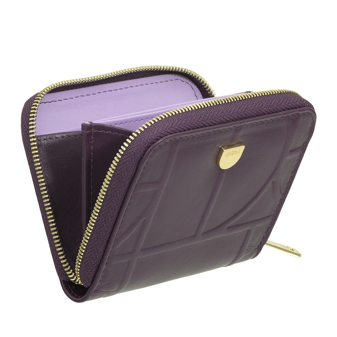 DUDU Monedero Pequeño para Hombre y Mujer de Piel Estampada con Cremallera, Tarjeteros - Cartera Pequeña y Compacta