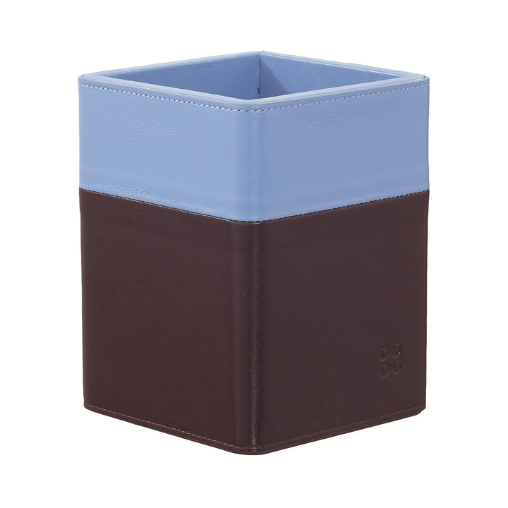 DUDU Designer Desk Penholder i læder, Penholder til kontorbord, Farverig blyantholder