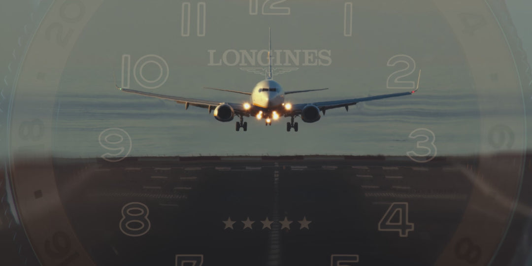 Longines orologio Spirit Zulu Time 1925 39mm nero automatico oro acciaio L3.803.5.53.6