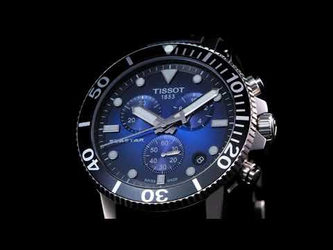 Tissot kello Seastar 1000 Chronograph 45mm harmaa kvartsiteräs T120.417.17.081.01