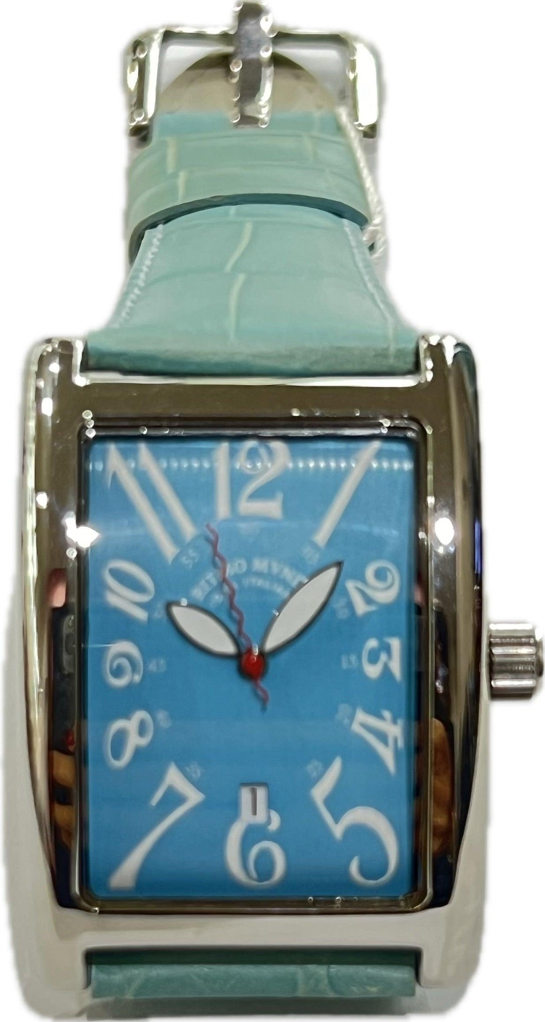 Ritmo Mundo watch Piccolo Data 31x38mm turquoise quartz steel 1882T - Capodagli 1937