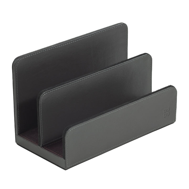 DUDU Læder Skrivebordssæt til kontoret 4 stk med Pocket Tray Penholder Brevholder Notesblokholder