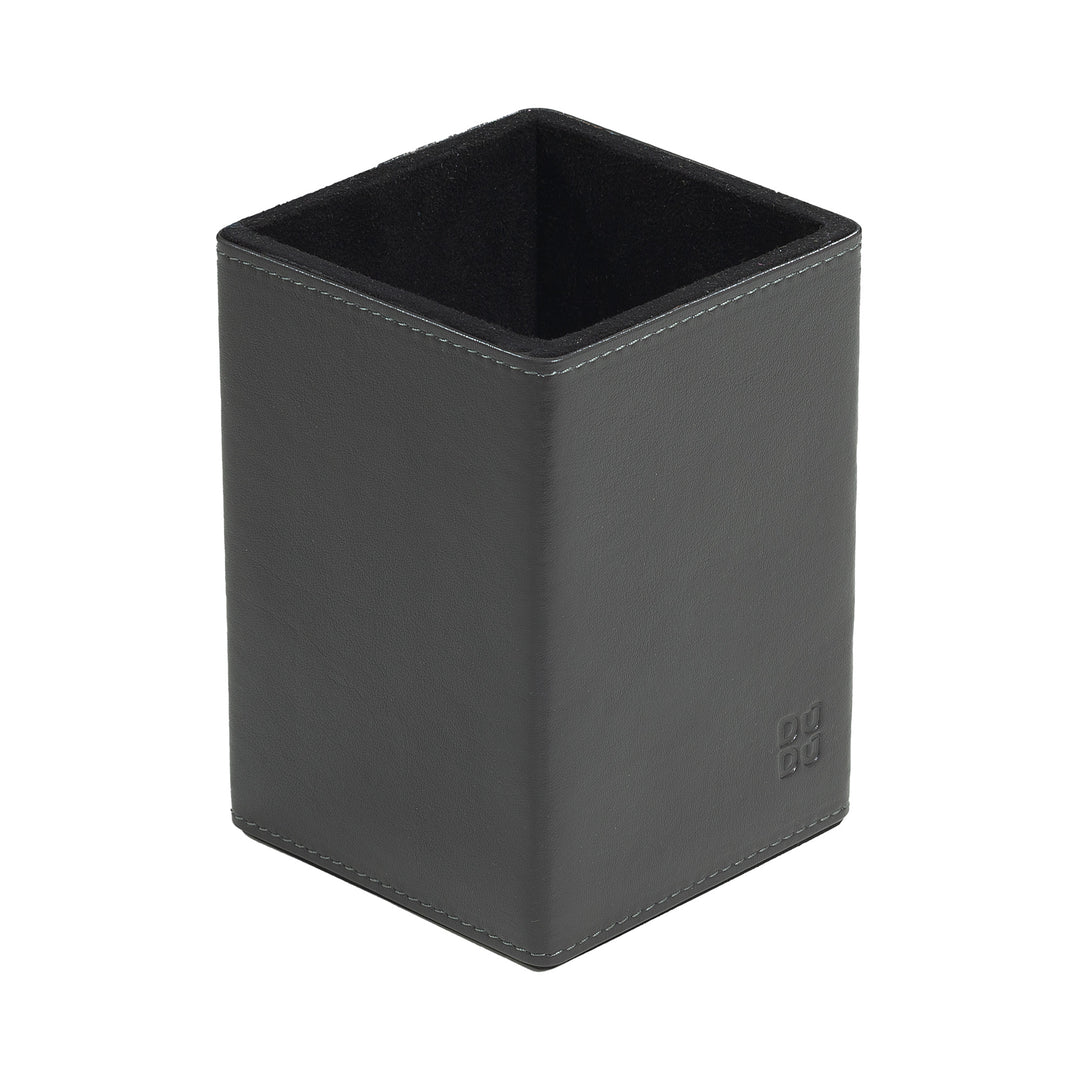 DUDU Læder Skrivebordssæt til kontoret 4 stk med Pocket Tray Penholder Brevholder Notesblokholder