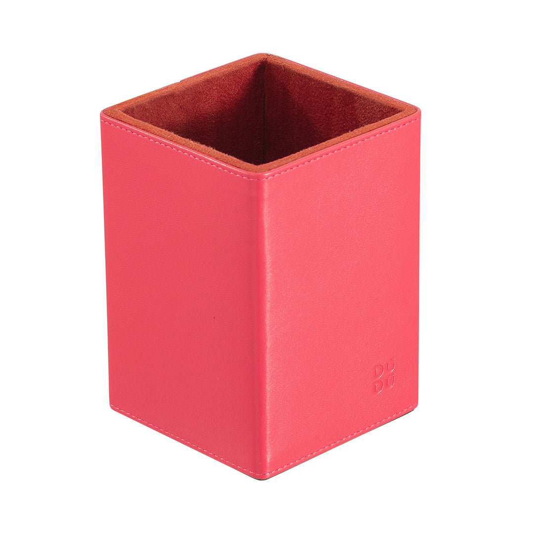 DUDU Leather Desk Set for the Office 4 pcs with Pocket Tray Pen Holder Letter Holder Notepad Holder