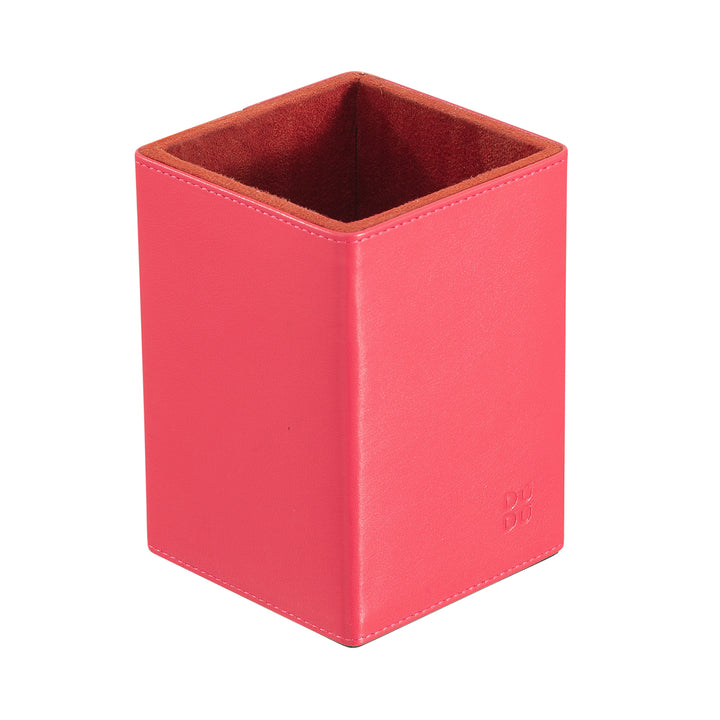 DUDU Leather Desk Set for the Office 4 pcs with Pocket Tray Pen Holder Letter Holder Notepad Holder