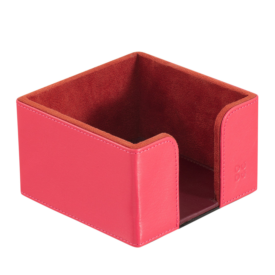 DUDU Leather Desk Set for the Office 4 pcs with Pocket Tray Pen Holder Letter Holder Notepad Holder