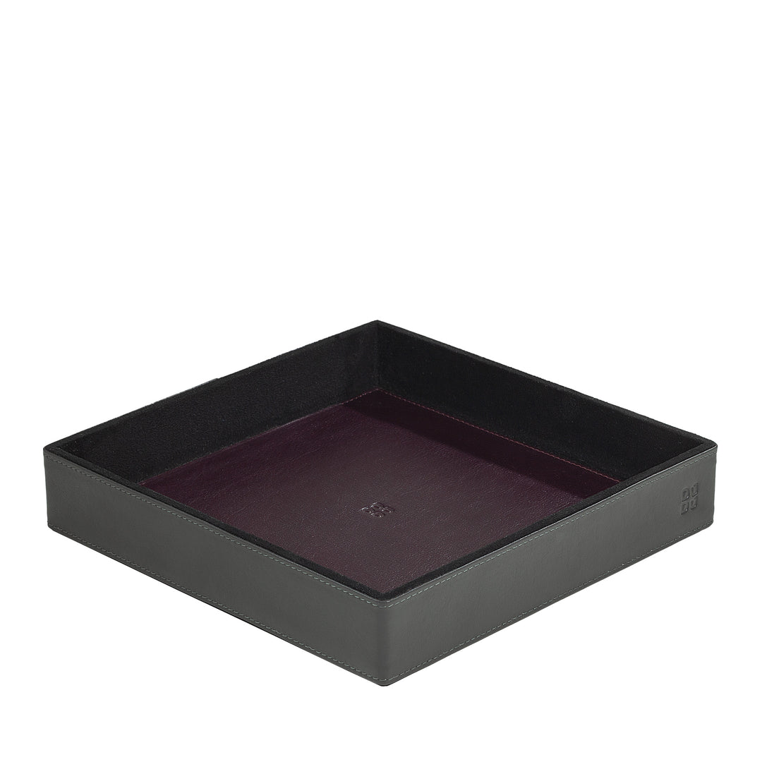 DUDU Læder Skrivebordssæt til kontoret 4 stk med Pocket Tray Penholder Brevholder Notesblokholder