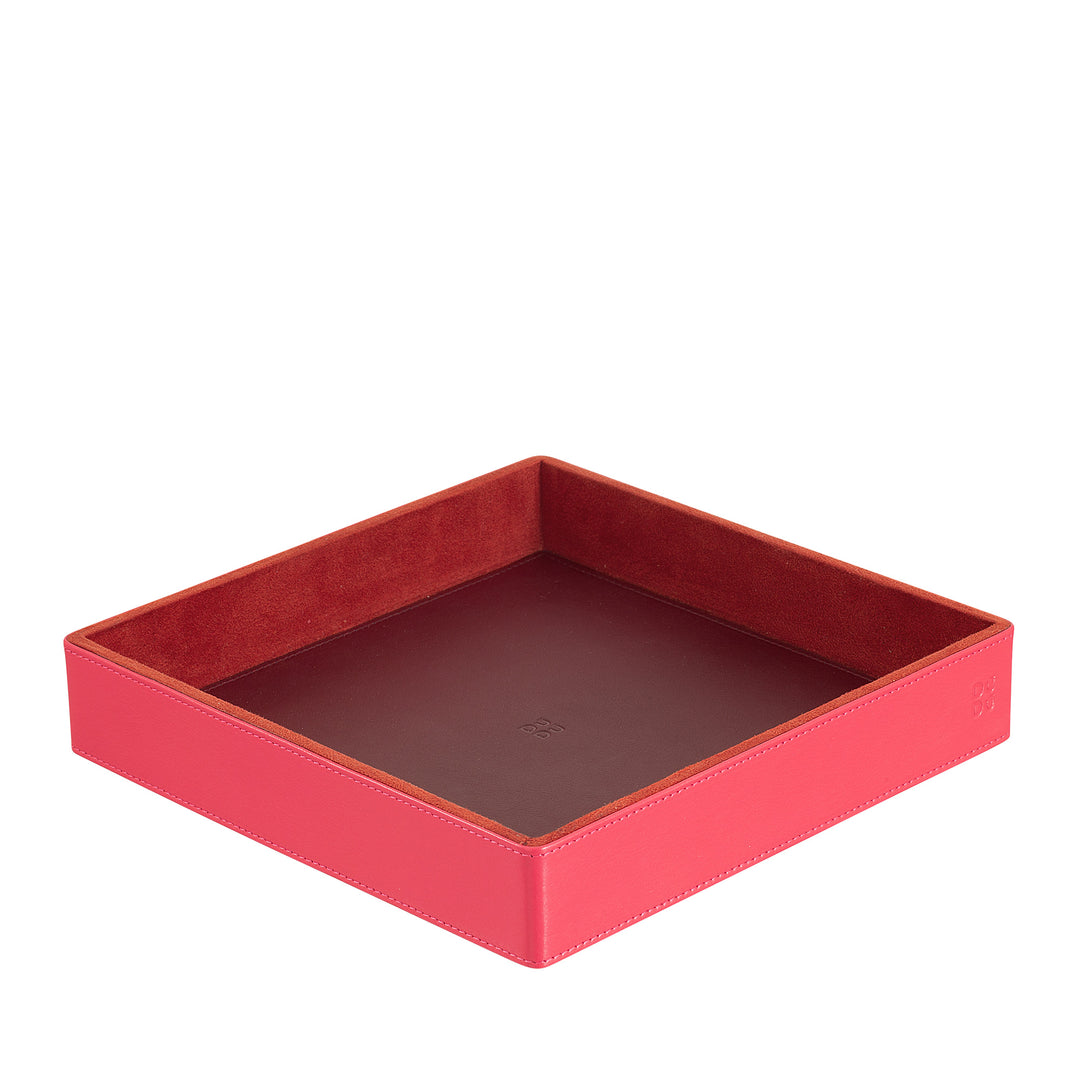 DUDU Leather Desk Set for the Office 4 pcs with Pocket Tray Pen Holder Letter Holder Notepad Holder