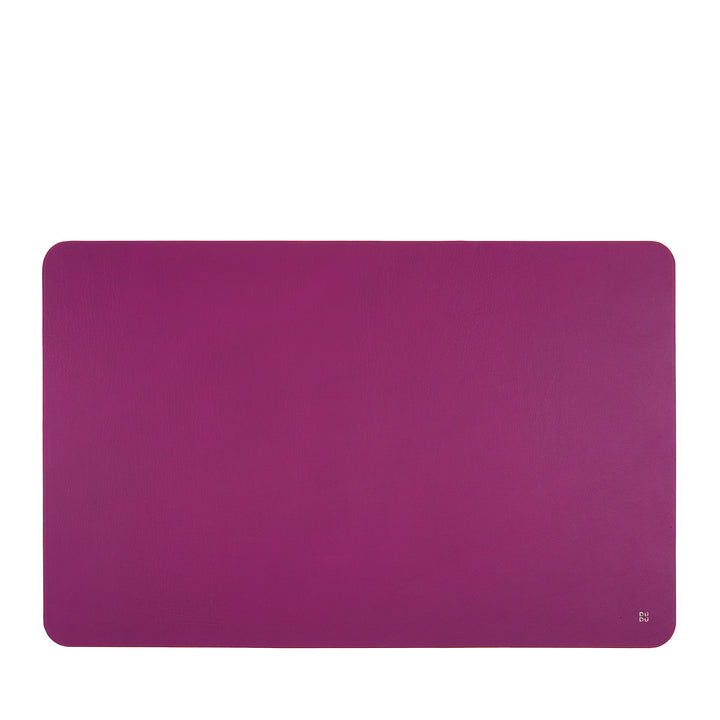 DUDU Office Desk Pad in Two-Tone Leather CM 61x40, Double-Side Rollable, Soft Non-Slip Without Seams