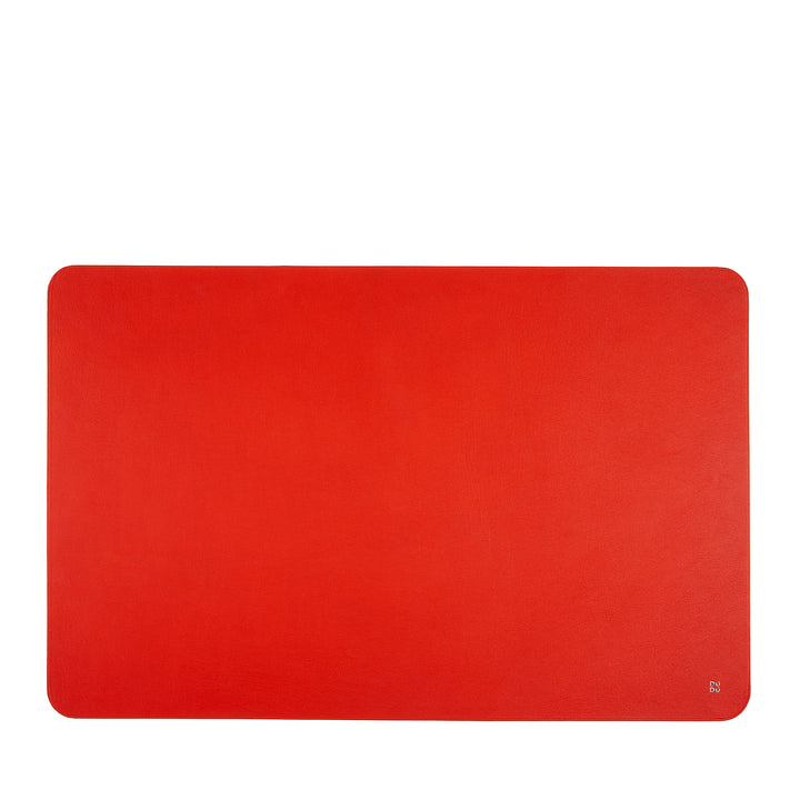 DUDU Office Desk Pad in Two-Tone Leather CM 61x40, Double-Side Rollable, Soft Non-Slip Without Seams