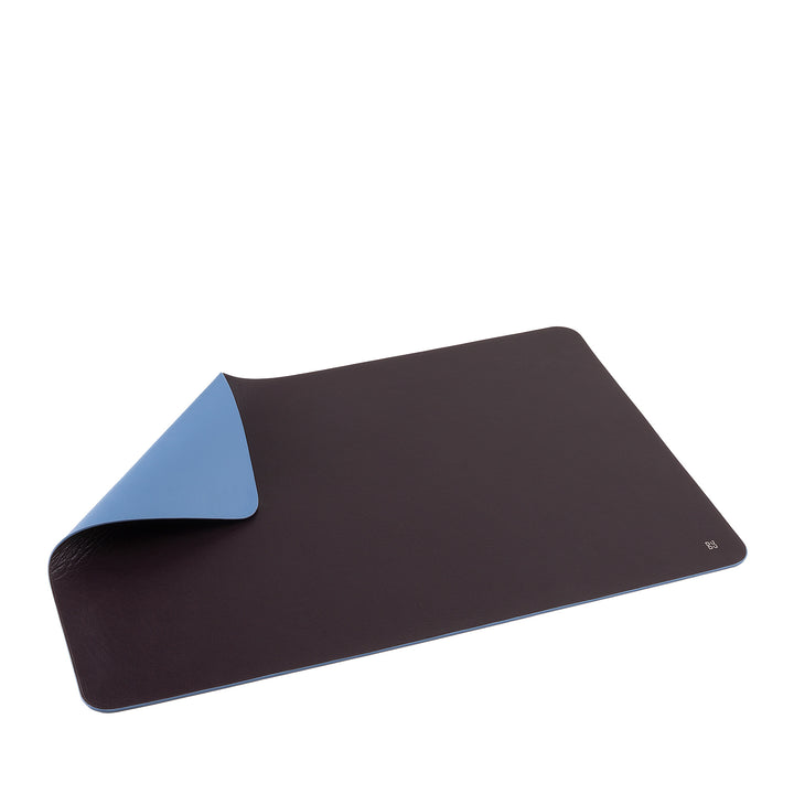DUDU Office Desk Pad in Two-Tone Leather CM 61x40, Double-Side Rollable, Soft Non-Slip Without Seams