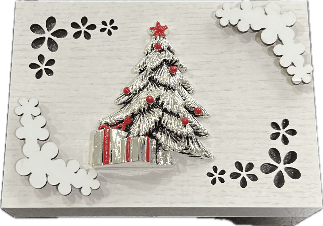 Sovrani natlampe Sølvlamineret juletræ A0131 - Capodagli 1937