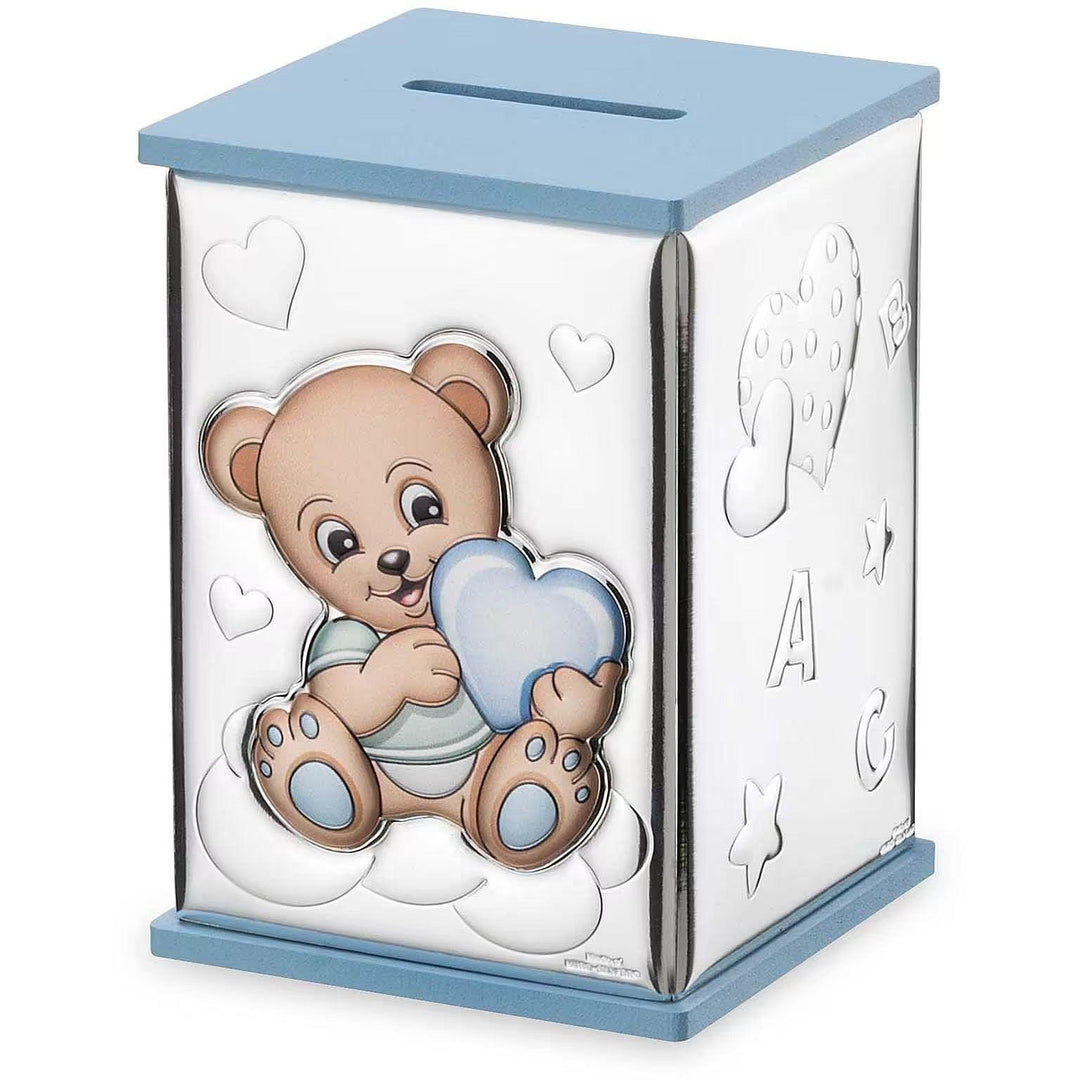 Suwerenna skarbonka Niedźwiedź srebrny laminat W21124 C - Capodagli 1937