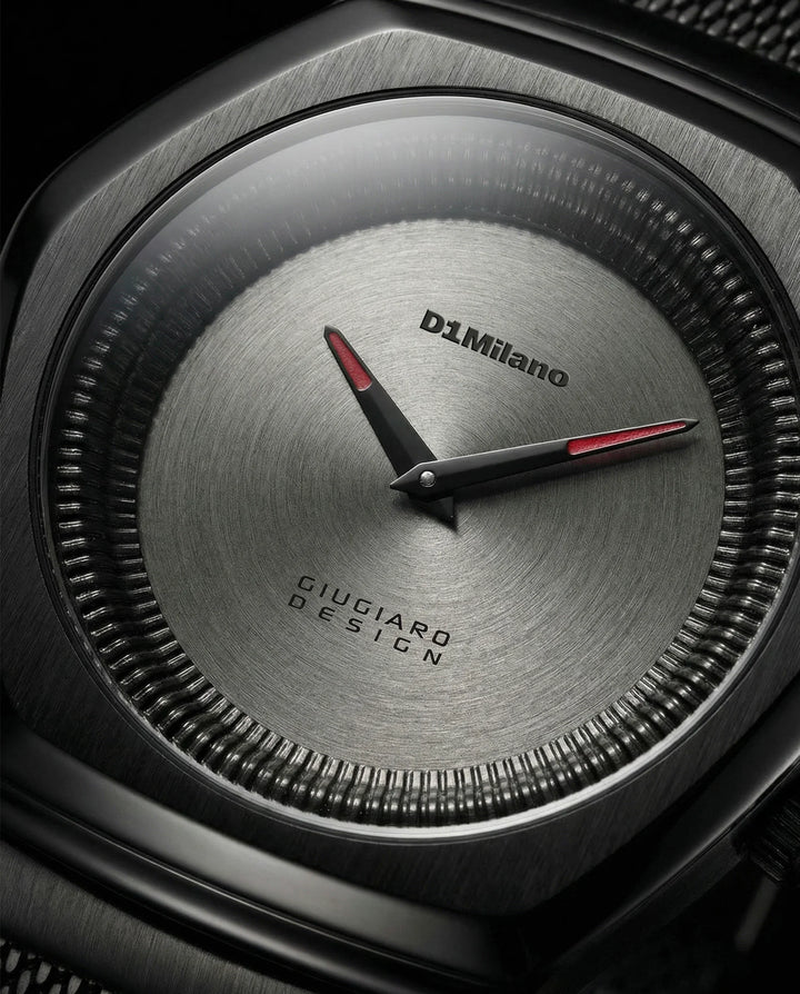 D1 Milano watch Limited Edition Giugiaro Design 40mm gray quartz steel D1-IDBJ01