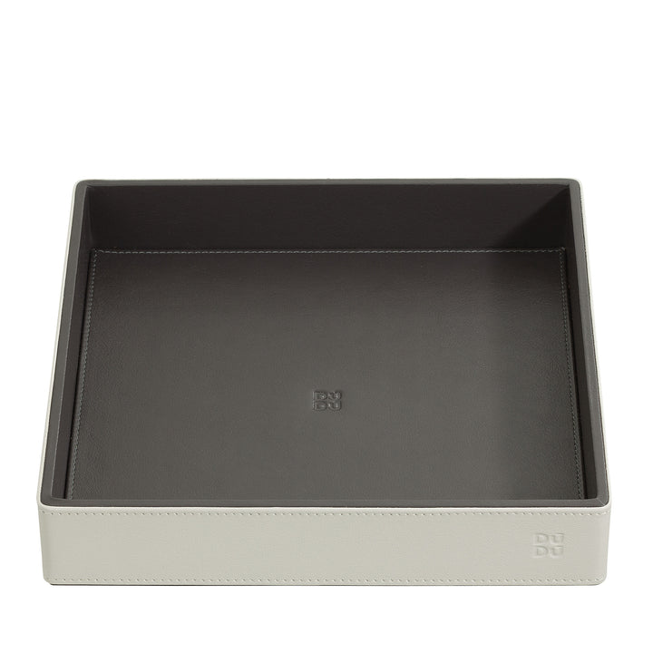 DUDU Entryway Designer Gekleurd lederen zakdienblad met geschenkdoos