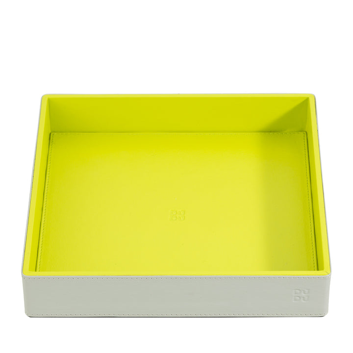 Bandeja de bolso de couro colorido DUDU Entryway Designer com caixa de presente