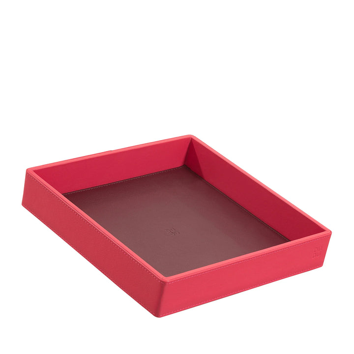 DUDU Entryway Designer Colored Leather Pocket Tray with Gift Box