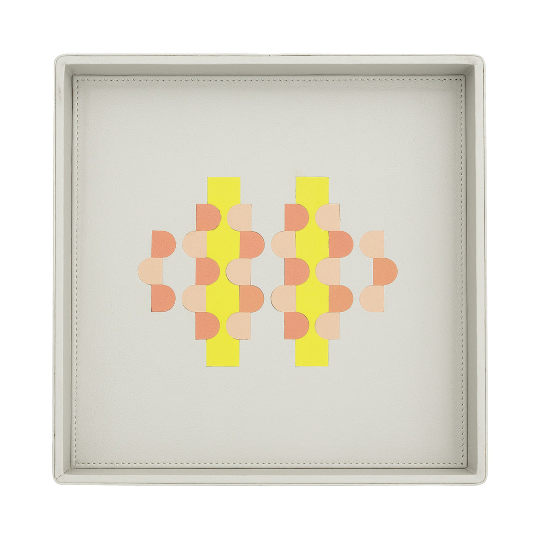 DUDU Entryway Designer Gekleurd lederen zakdienblad met geschenkdoos