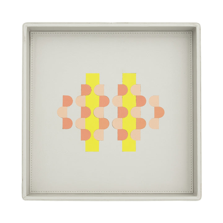 DUDU Entryway Designer Gekleurd lederen zakdienblad met geschenkdoos