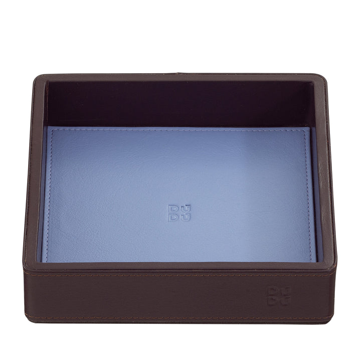 Δερμάτινος δίσκος τσέπης σε χρώμα DUDU Entryway Designer, 14x14cm, με κουτί δώρου