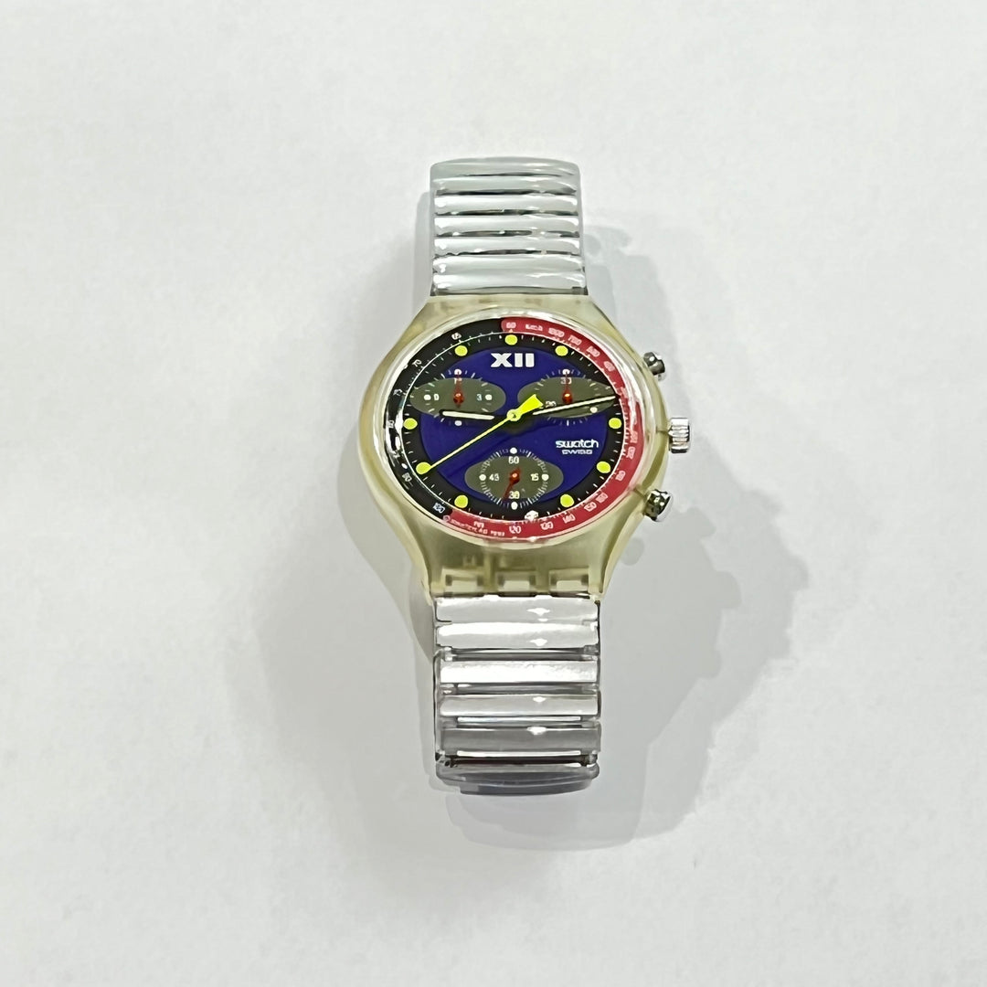 Swatch ur BLUE CHIP Originals Chrono 37mm SCK101 - Capodagli 1937