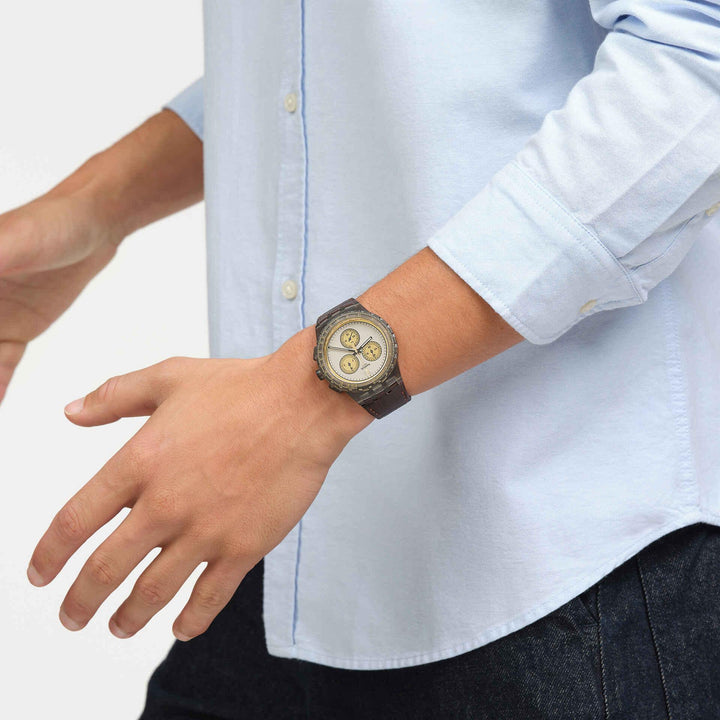 Swatch ur GOLDEN RADIANCE Originals Chrono 42mm SUSM100 - Capodagli 1937