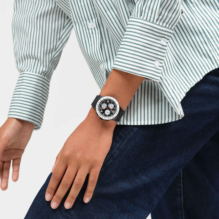 Swatch ur INTET BASIC OM SORT Originals Chrono SUSB420 - Capodagli 1937