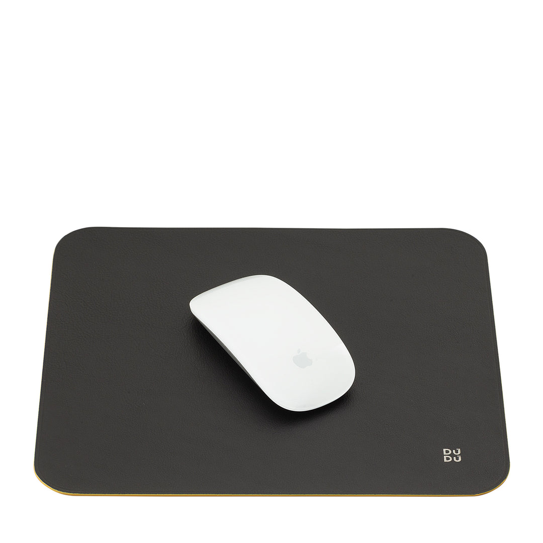 Tapete de mouse de couro macio DUDU, fino, design, 25x22 cm, antiderrapante, mouse pad de mesa, colorido