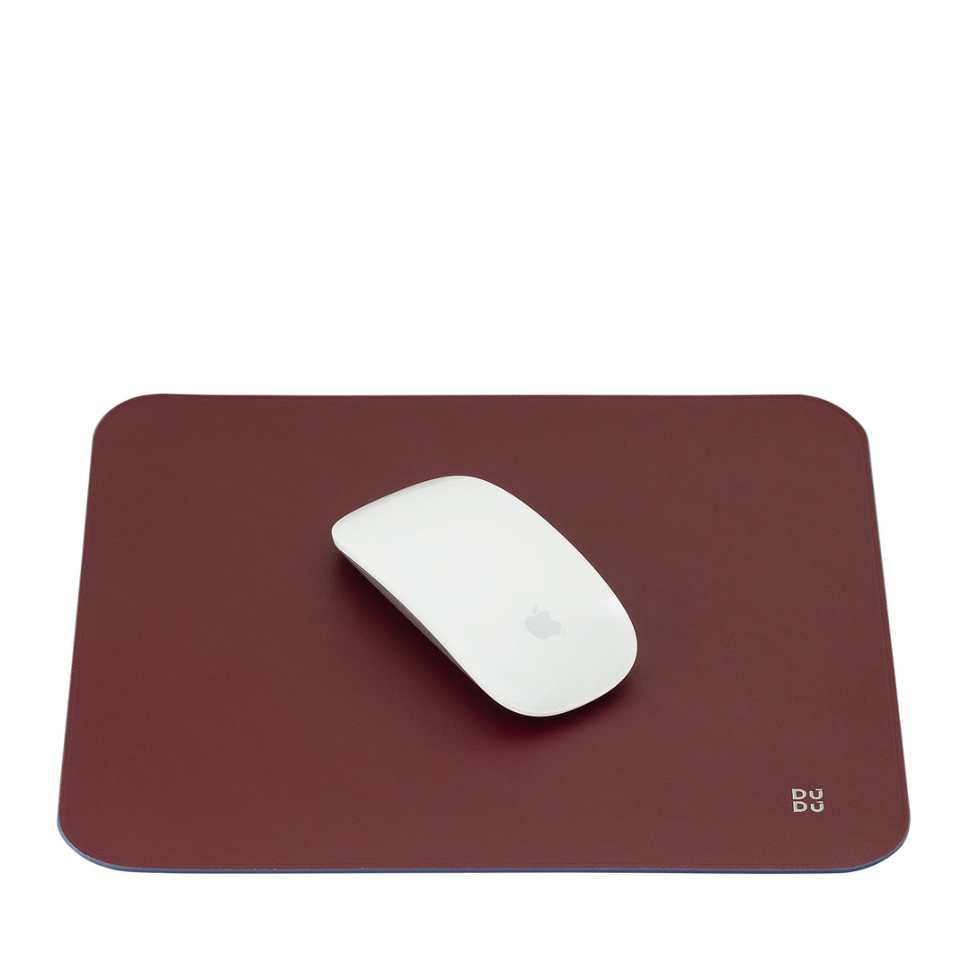 DUDU Soft Leather Mouse Mat, Thin, Design, 25x22 cm, Non-Slip, Desk Mouse Pad, Colorful