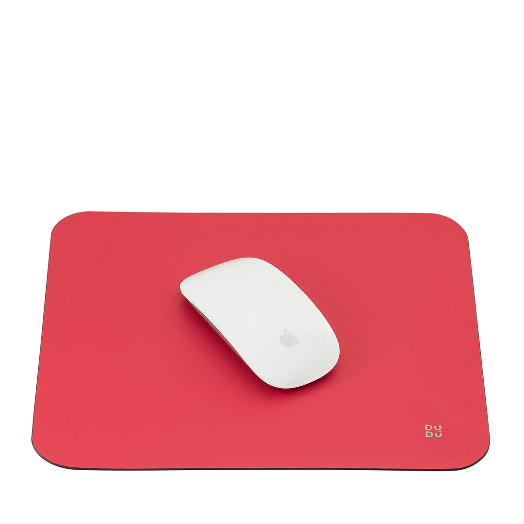 Tapete de mouse de couro macio DUDU, fino, design, 25x22 cm, antiderrapante, mouse pad de mesa, colorido