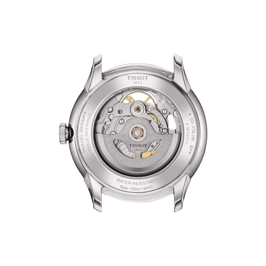 Tissot ur Chemin des Tourelles 39mm blå automatisk stål T139.836.11.048.00 - Capodagli 1937