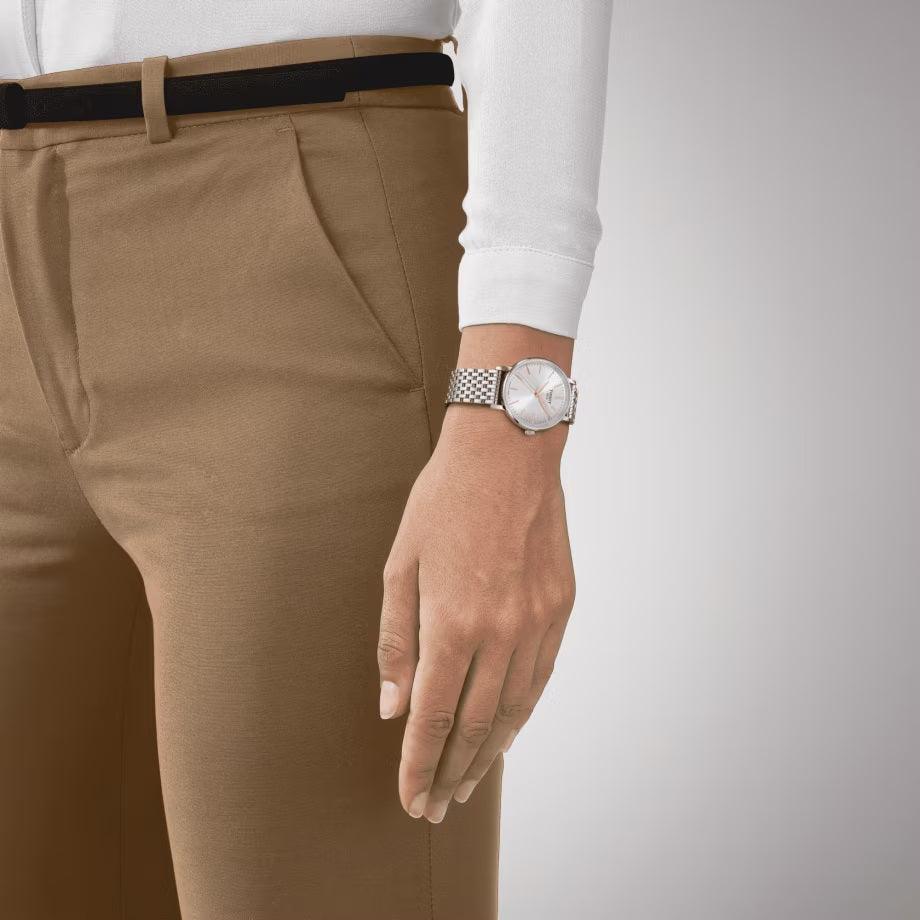Tissot Everytime óra 34 mm-es ezüst kvarc acél T143.210.11.011.01 - Capodagli 1937