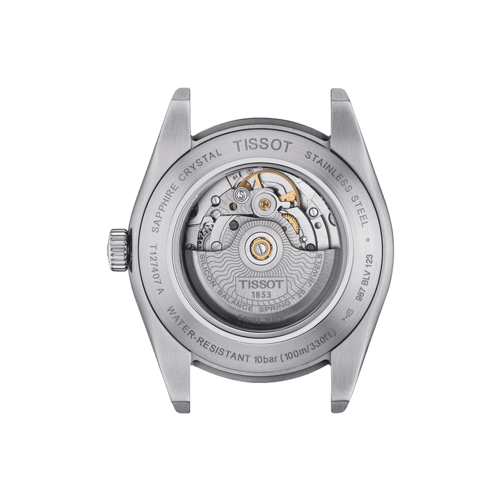 Ceas Tissot Gentleman Powermatic 80 water green 40mm automat otel T127.407.11.351.00 - Capodagli 1937