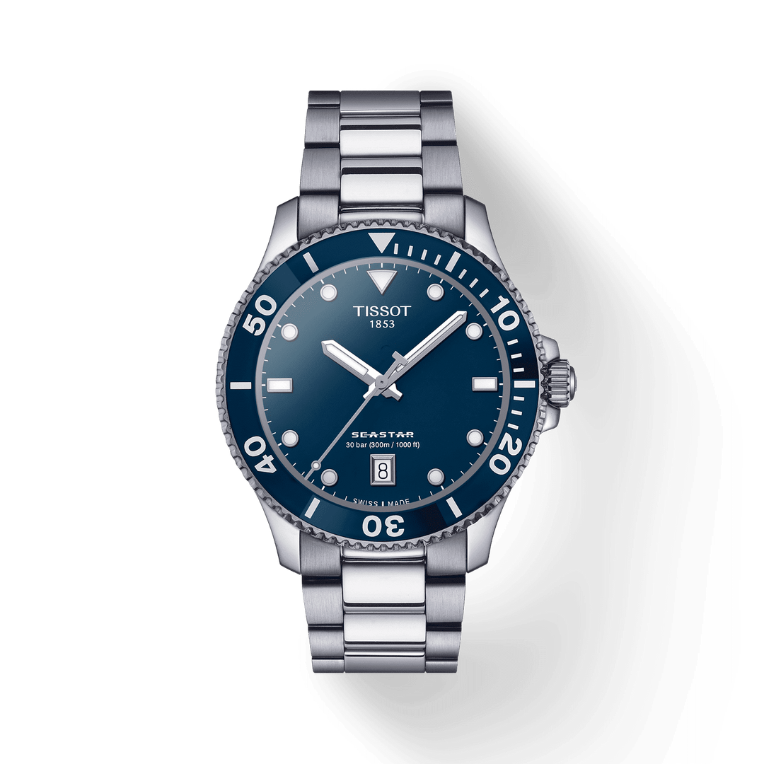 Ceas Tissot Seastar 1000 40mm cuart albastru otel T120.410.11.041.00 - Capodagli 1937