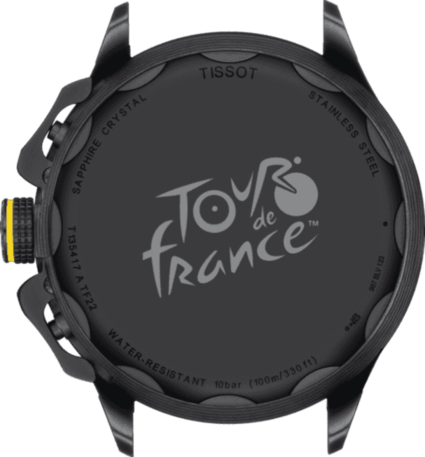 Tissot klocka T-Race Cycling Tour De France 2023 45mm svart kvartsstål svart PVD finish T135.417.37.051.05 - Capodagli 1937
