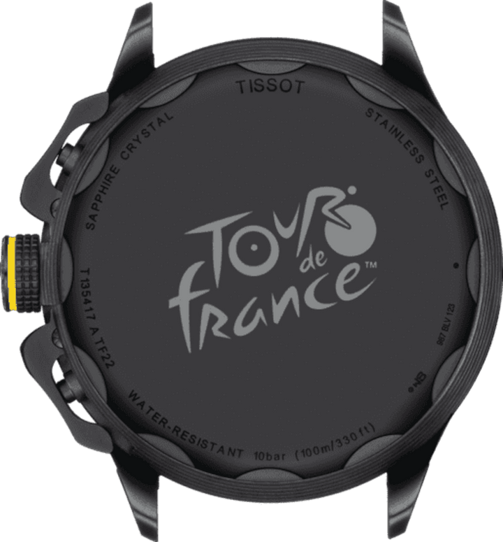 Tissot klocka T-Race Cycling Tour De France 2023 45mm svart kvartsstål svart PVD finish T135.417.37.051.05 - Capodagli 1937