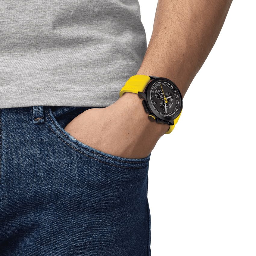 Tissot klocka T-Race Cycling Tour De France 2023 45mm svart kvartsstål svart PVD finish T135.417.37.051.05 - Capodagli 1937