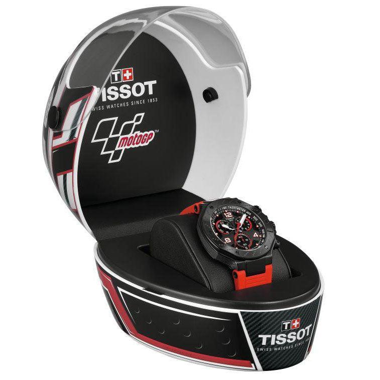 Tissot klocka T-Race MotoGP Chronograph 2023 Limited Edition 8000 stycken 45mm svart stål svart PVD finish quartz T141.417.37.057.01 - Capodagli 1937