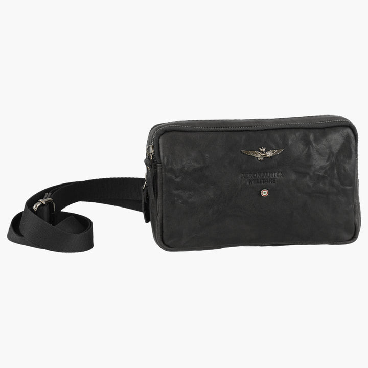 Aeronautica Militare Small Vintage leather shoulder bag AM309-NE