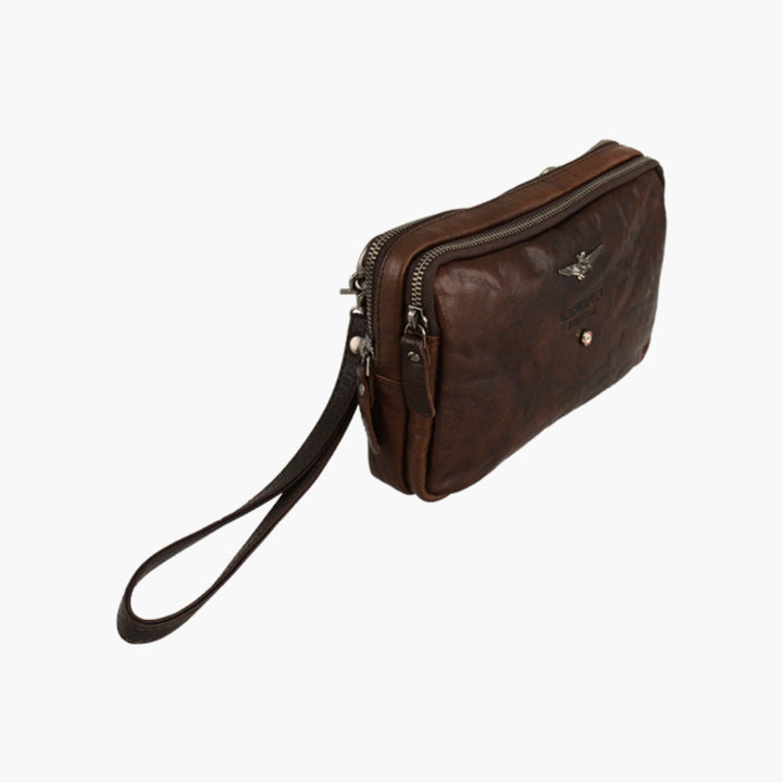 Aeronautica Militare Tracolla piccola in pelle Vintage AM309-MO