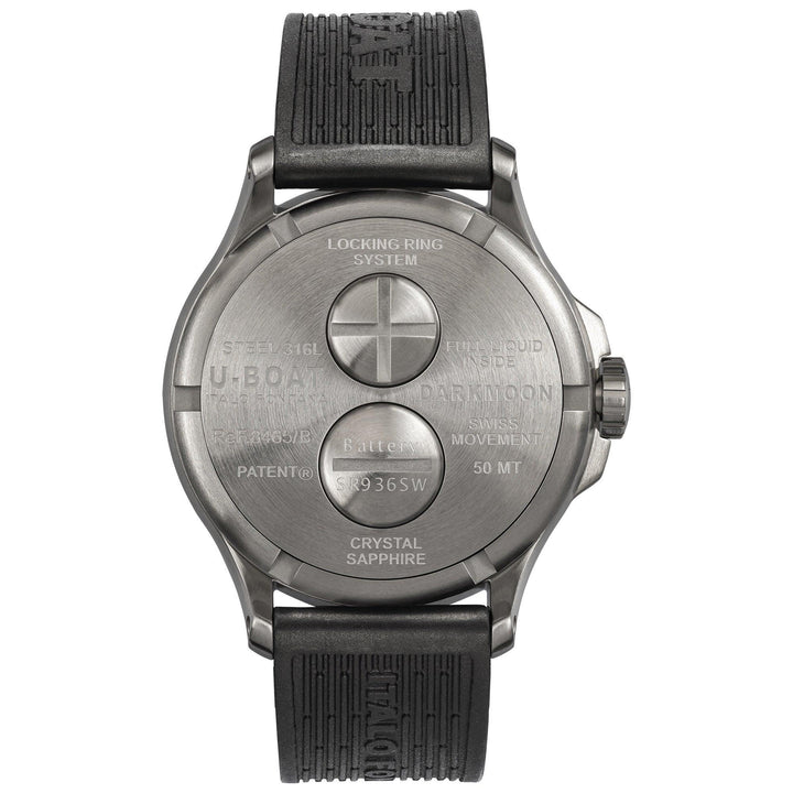 U-BOAT-Uhr DARKMOON 44 mm ROT Glas SS Quarzstahl 8465/B – Capodagli 1937