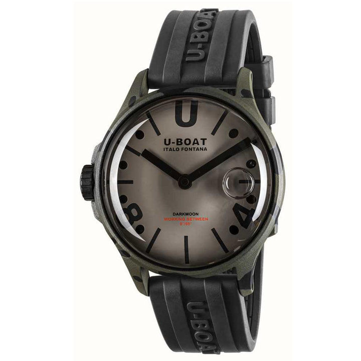 U-BOAT-Uhr Darkmoon Camuflage grau 44 mm Quarzstahl PVD-Finish grau 9550 – Capodagli 1937