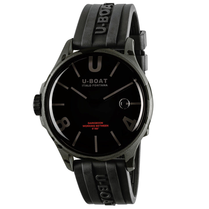 U-BOAT-Uhr Darkmoon Grey Curved Camouflage 44 mm schwarzer Quarzstahl mit Tarnfinish 9553 – Capodagli 1937