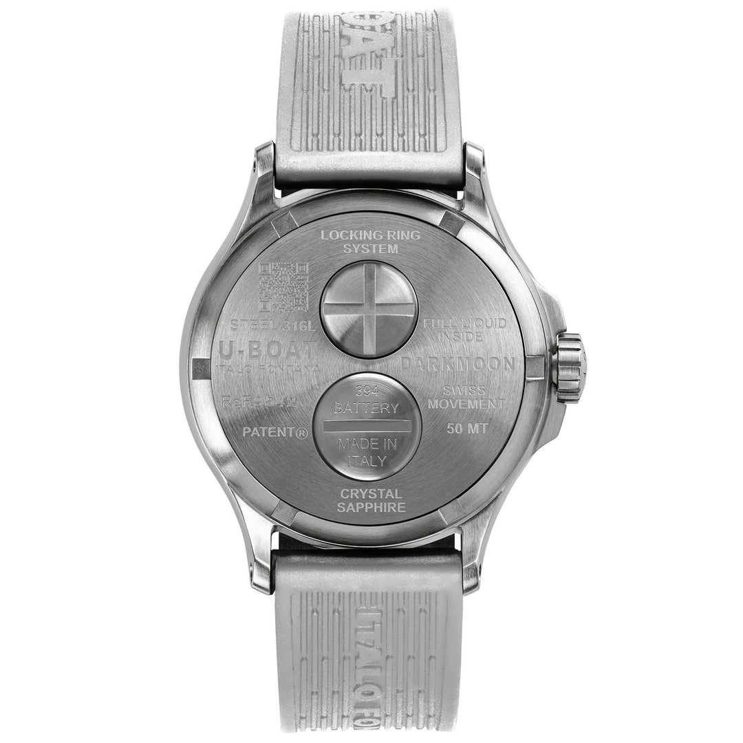 U-BOAT kello Darkmoon Wh Black SS 44mm valkoinen kvartsiteräs 9542 - Capodagli 1937