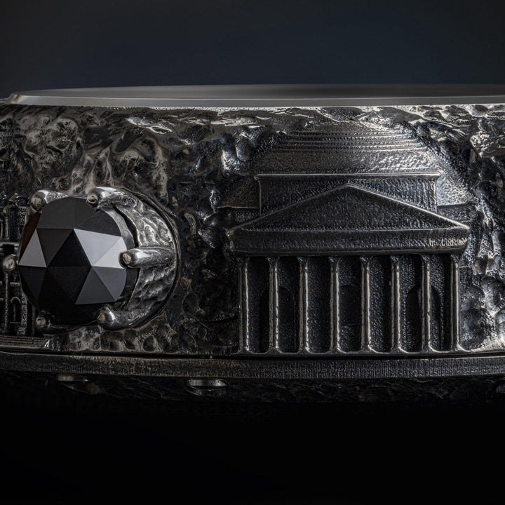 U-BOAT kello Roma Special Edition 45mm musta automaattinen 925 hopea RM925QR - Capodagli 1937