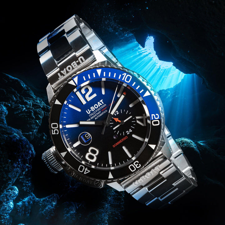U-BOAT Sommerso Ceramic Blue/MT Uhr 46 mm blauer Automatikstahl 9519/MT – Capodagli 1937