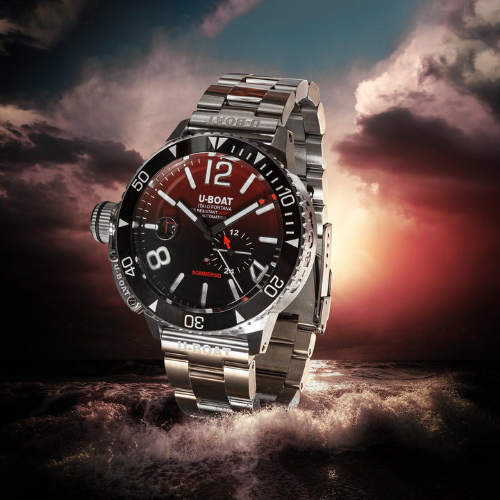 U-BOAT Sommerso Keramik Bordeaux/MT Uhr 46 mm bordeaux Automatikstahl 9521/MT – Capodagli 1937